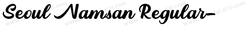 Seoul Namsan Regular字体转换